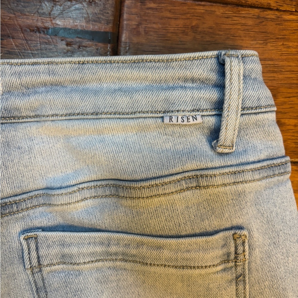 Risen High Rise Wide Cargo Jeans - Sz 11 - Picture 6 of 7